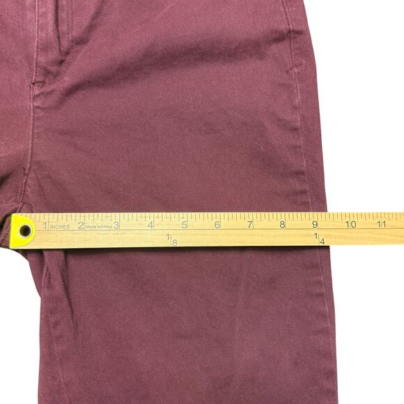 LIz Claiborne Women's Size 6 (32x30) Maroon Burgundy Pants Straight Leg Stretch - Picture 9 of 12